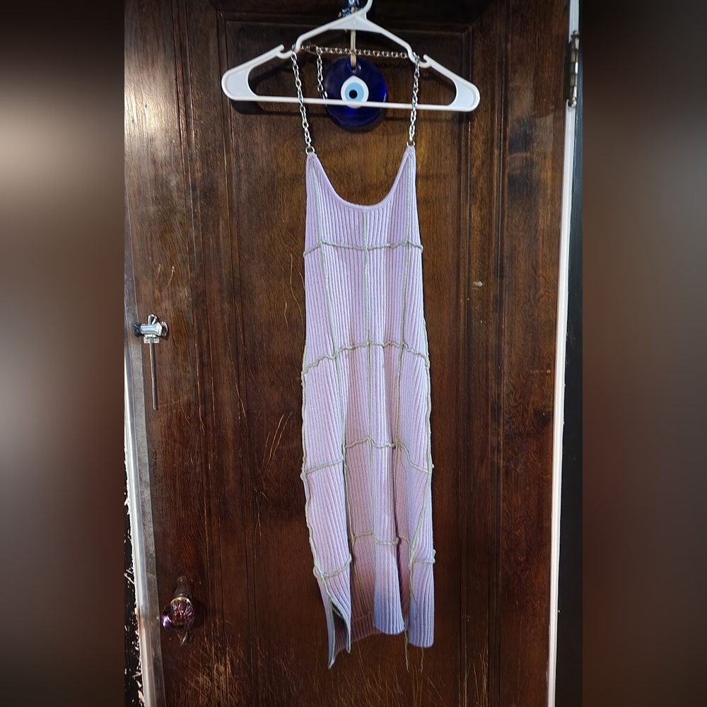 The Ragged Priest Basker Halter Dress - Purple Size Medium - Picture 4 of 5